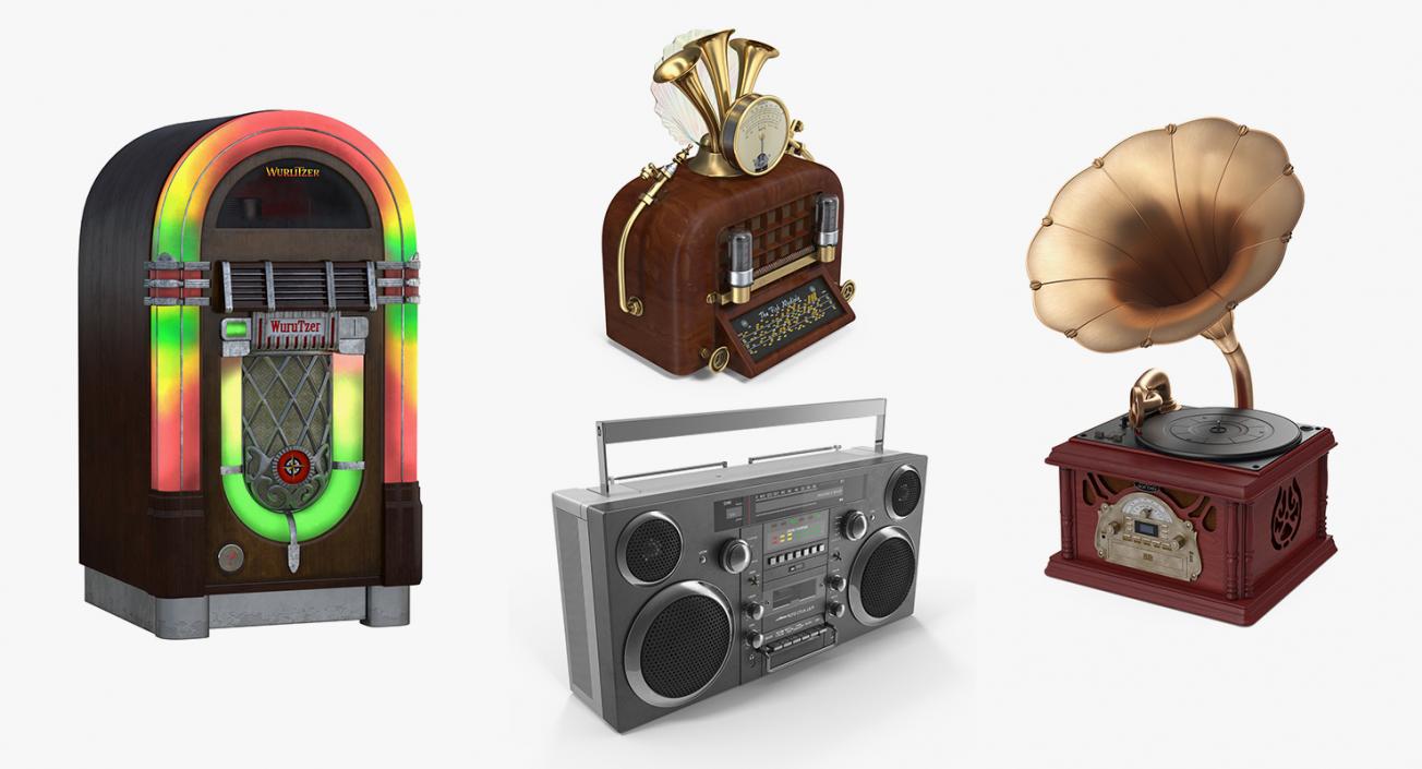 3D model Retro Audio Devices Collection