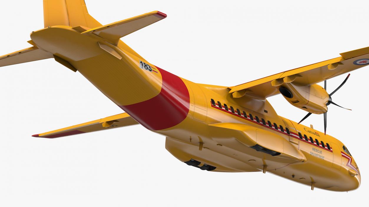 3D RCAF Airbus C295 FWSAR Aircraft Rigged model