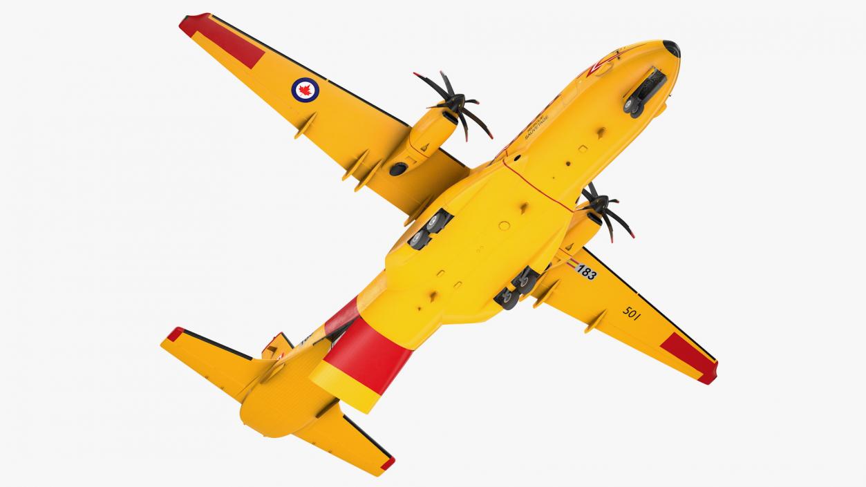 3D RCAF Airbus C295 FWSAR Aircraft Rigged model