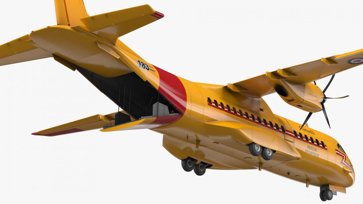 3D RCAF Airbus C295 FWSAR Aircraft Rigged model