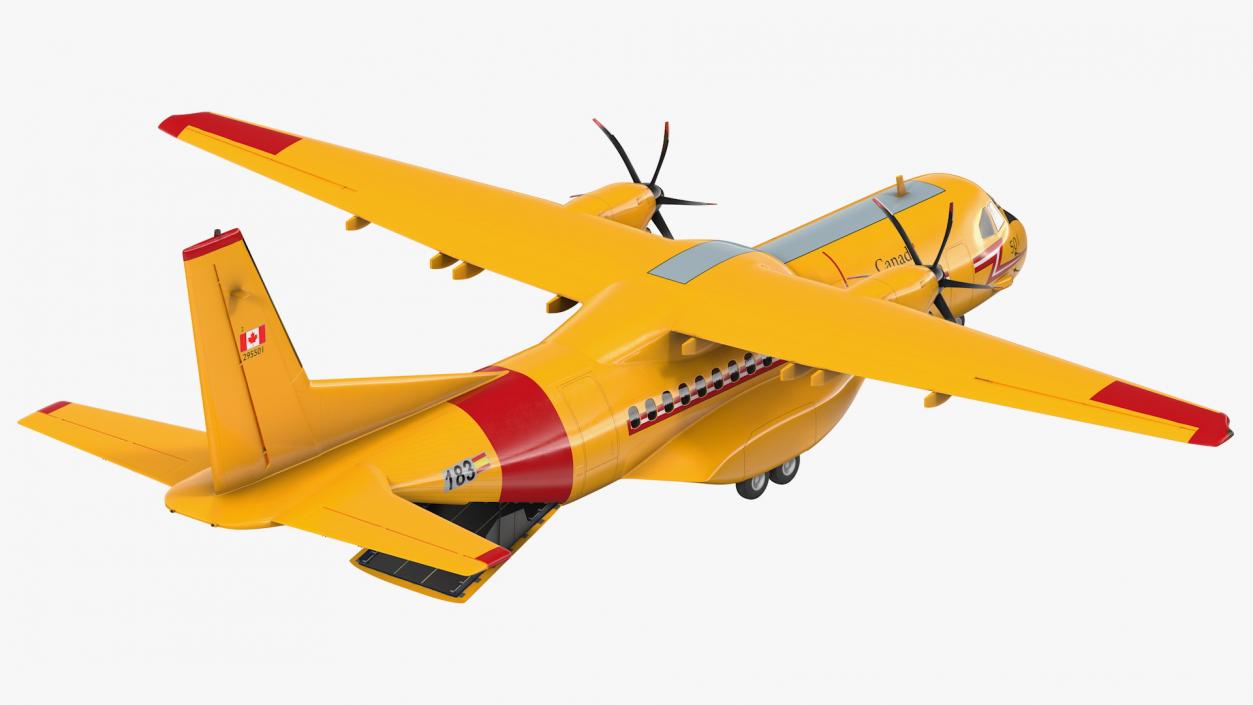 3D RCAF Airbus C295 FWSAR Aircraft Rigged model