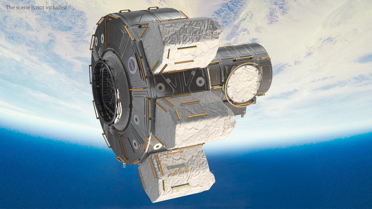 3D model ISS Quest Joint Airlock Module