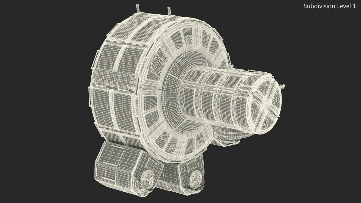 3D model ISS Quest Joint Airlock Module