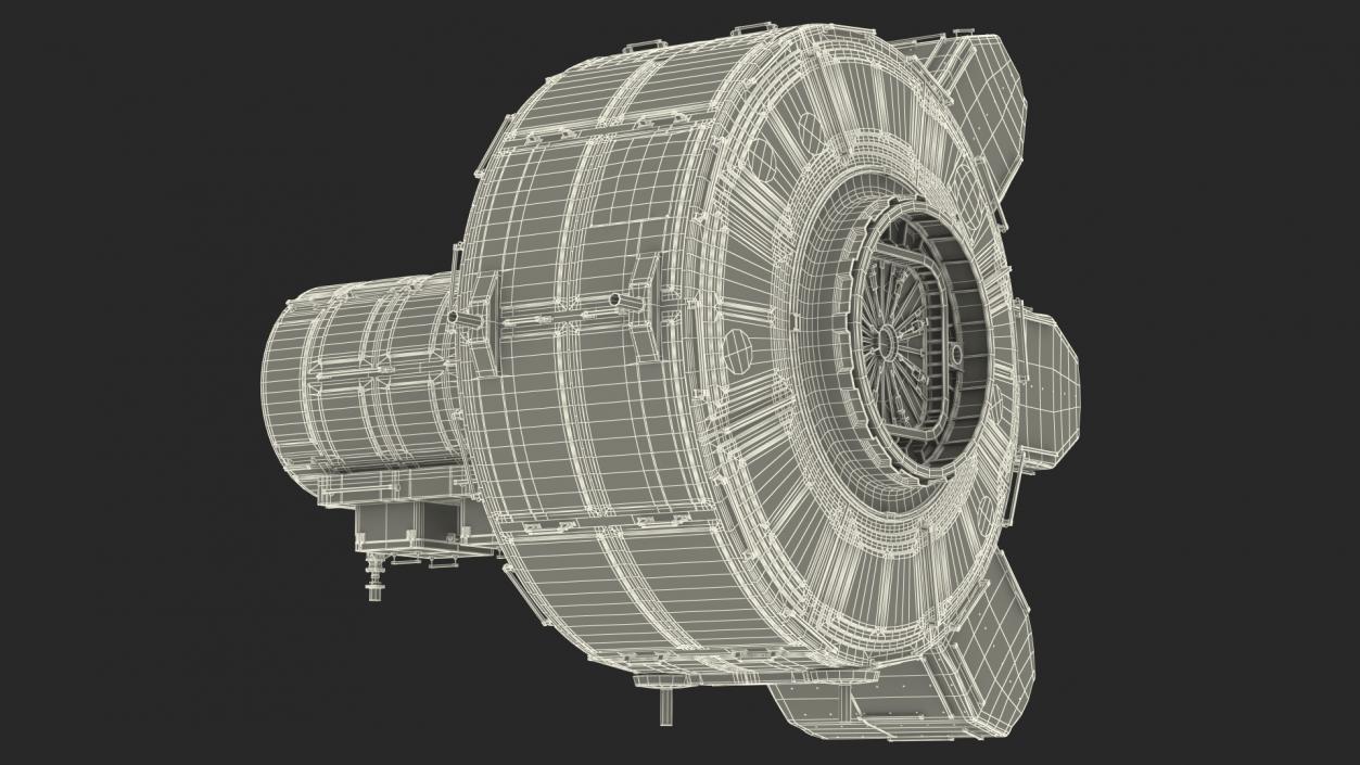 3D model ISS Quest Joint Airlock Module