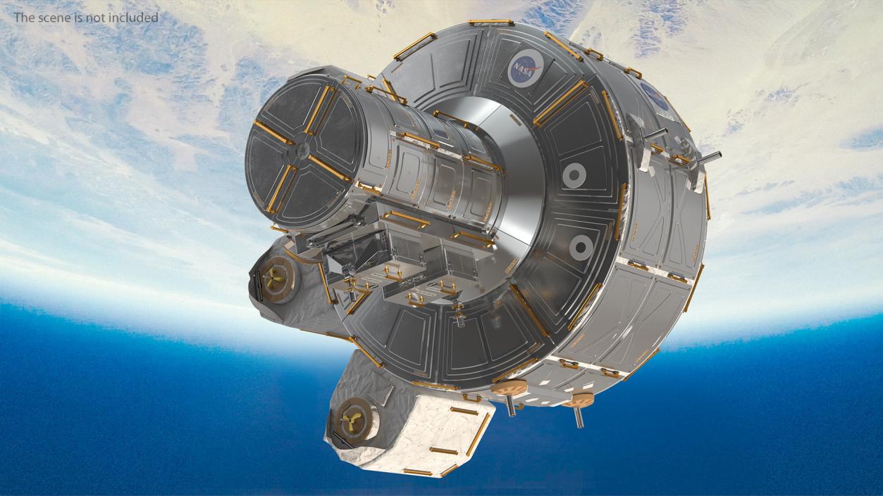 3D model ISS Quest Joint Airlock Module