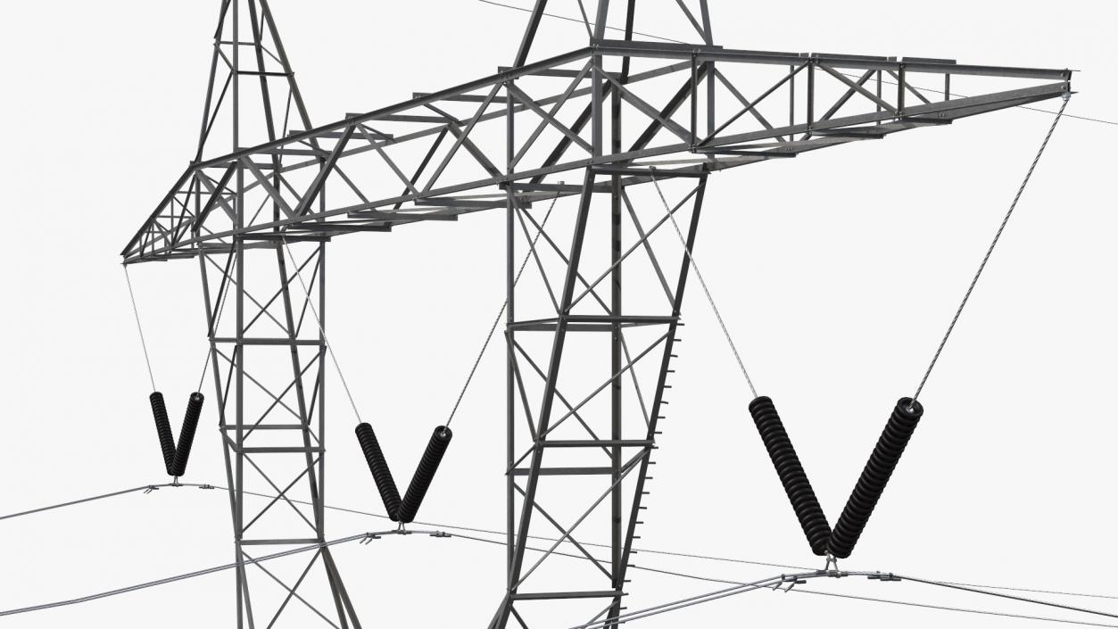 3D 500kV LST Transmission Line Supports