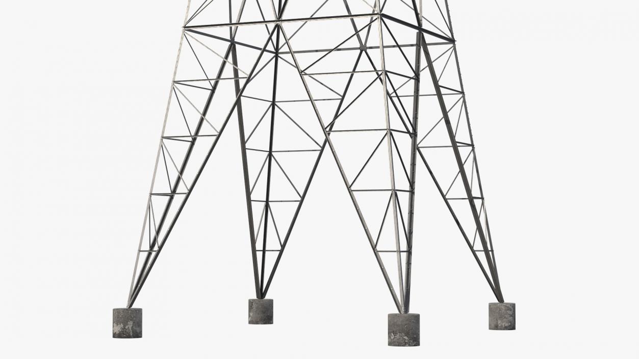 3D 500kV LST Transmission Line Supports