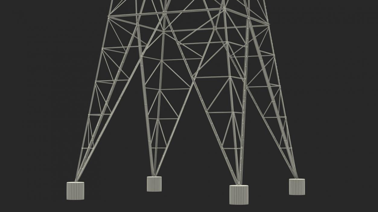 3D 500kV LST Transmission Line Supports