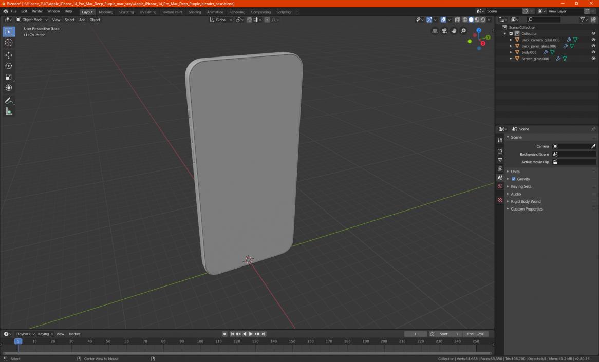 3D model Apple iPhone 14 Pro Max Silver