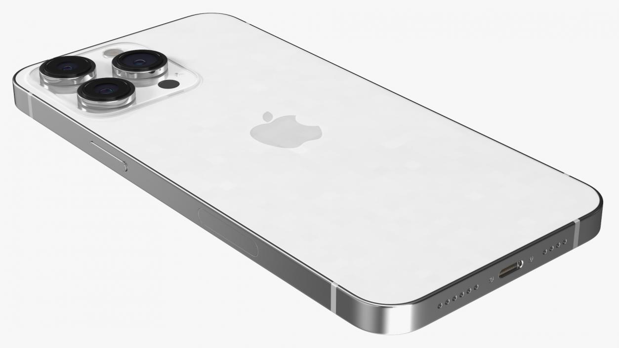 3D model Apple iPhone 14 Pro Max Silver