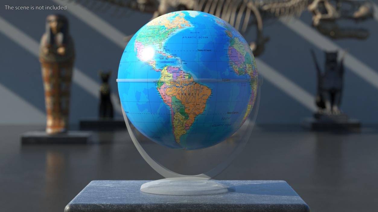 3D Political World Globe