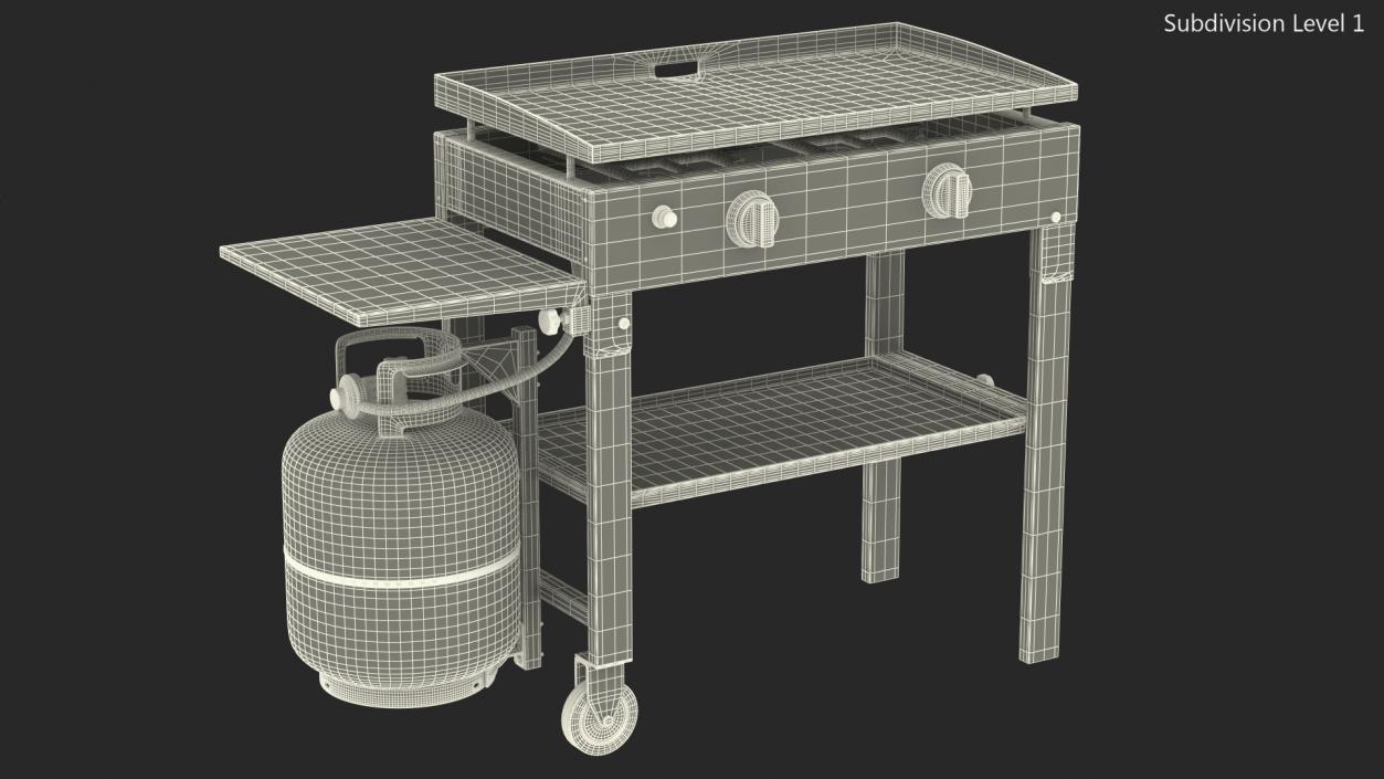 3D model Blackstone Outdoor Flat Top Gas Griddle Dusty