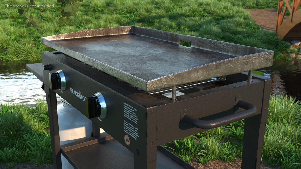 3D model Blackstone Outdoor Flat Top Gas Griddle Dusty