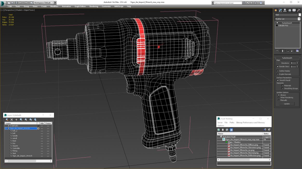 3D Vigor Air Impact Wrench model