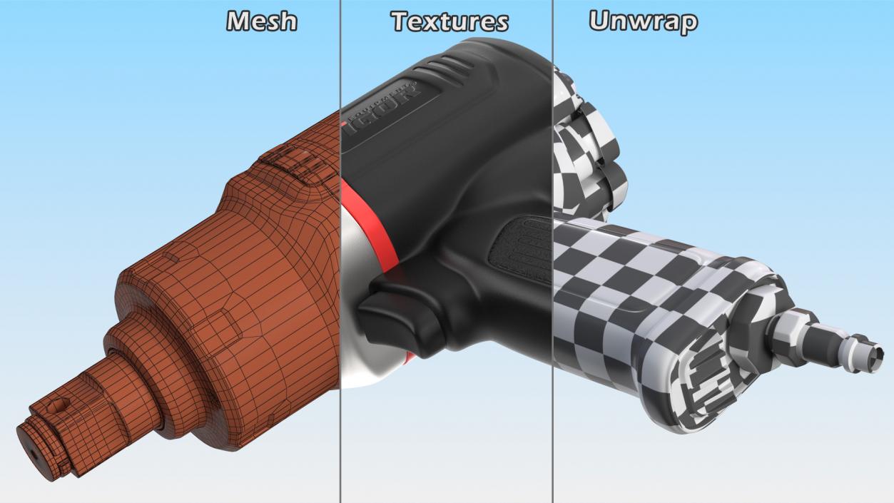 3D Vigor Air Impact Wrench model