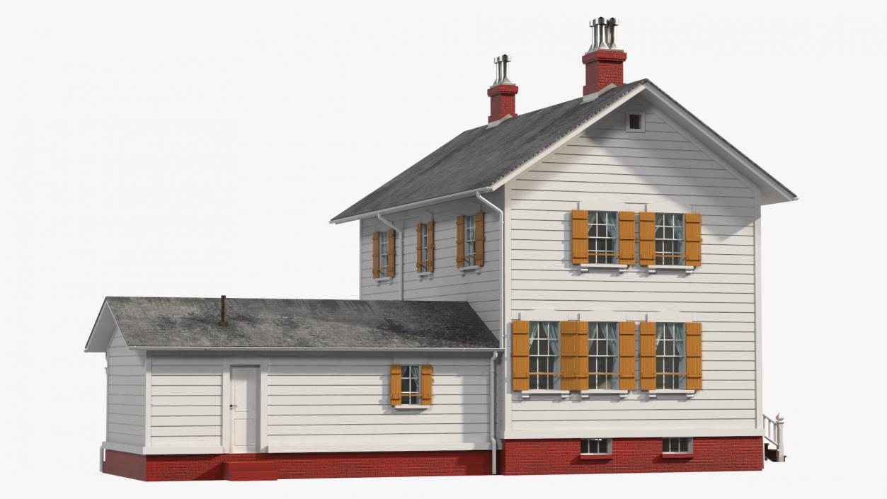 3D model Antique Wooden House