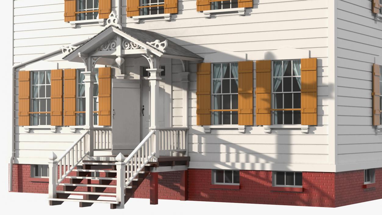 3D model Antique Wooden House