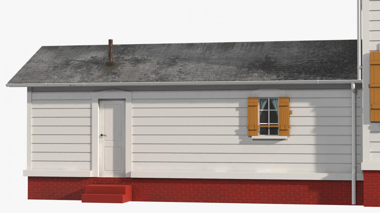 3D model Antique Wooden House