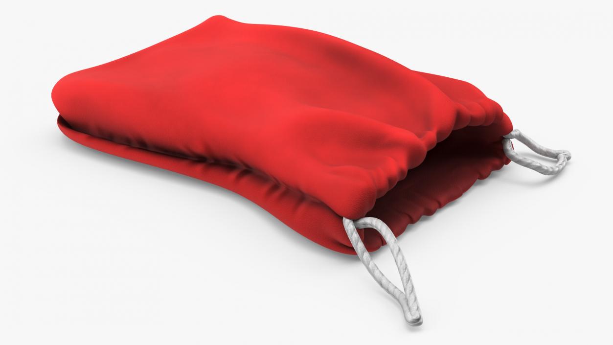 Red Cloth Pouch 2 3D