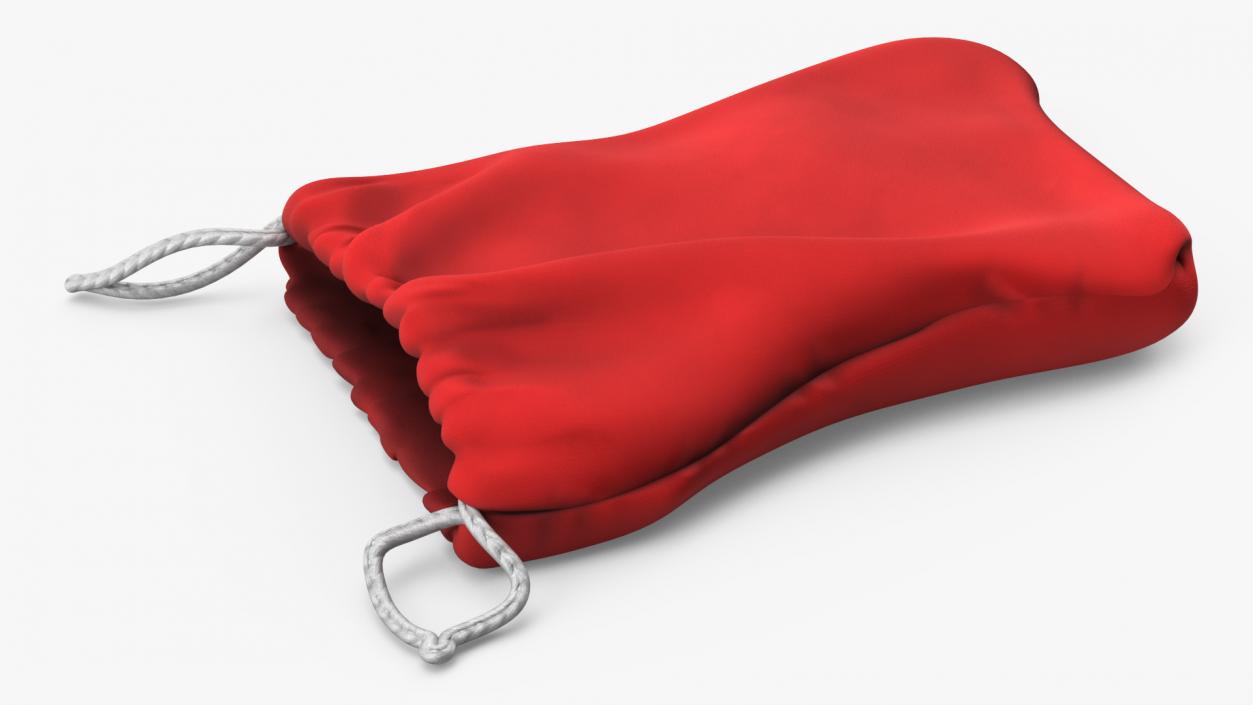 Red Cloth Pouch 2 3D