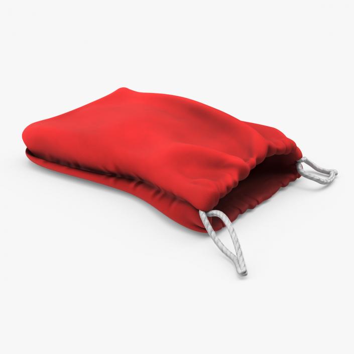 Red Cloth Pouch 2 3D