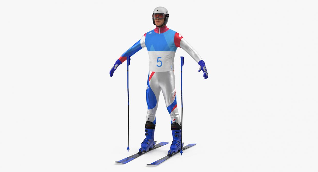 Downhill Olympic Skier 3D