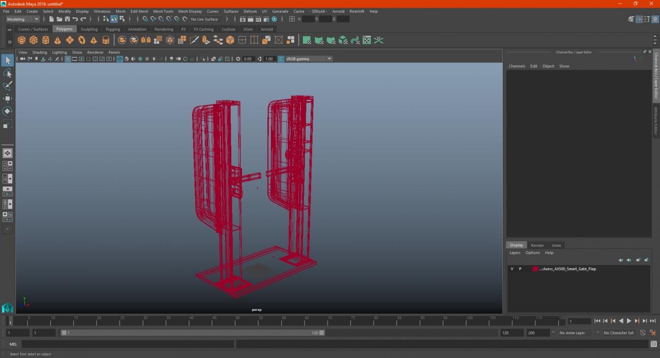 Axess AX500 Smart Gate Flap 3D