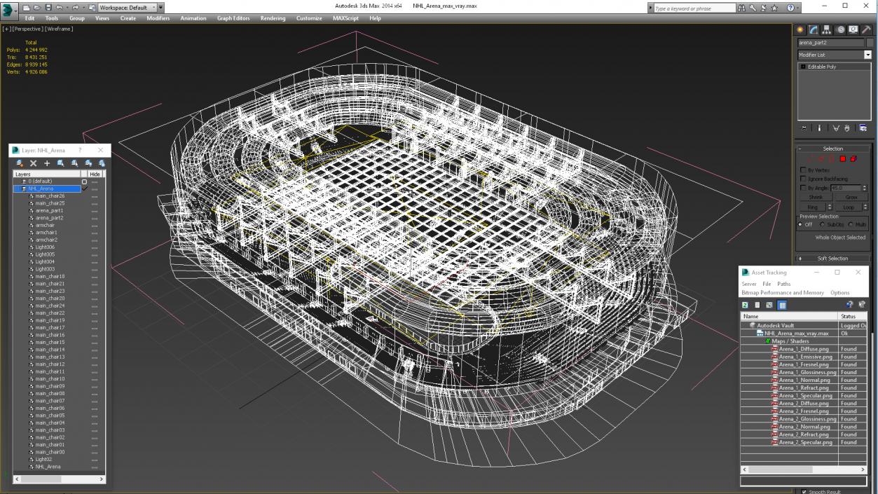 NHL Arena 3D model