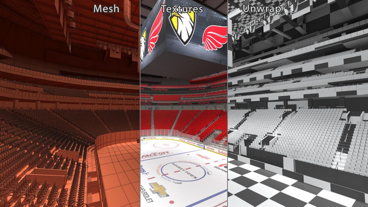 NHL Arena 3D model