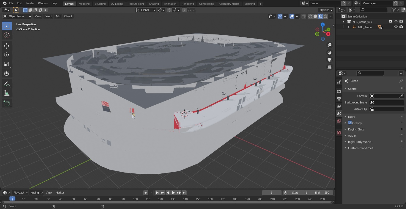 NHL Arena 3D model