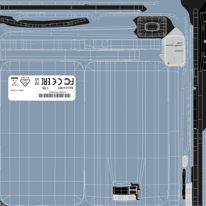 3D HDD Drive Fingerprint Scanner Secure