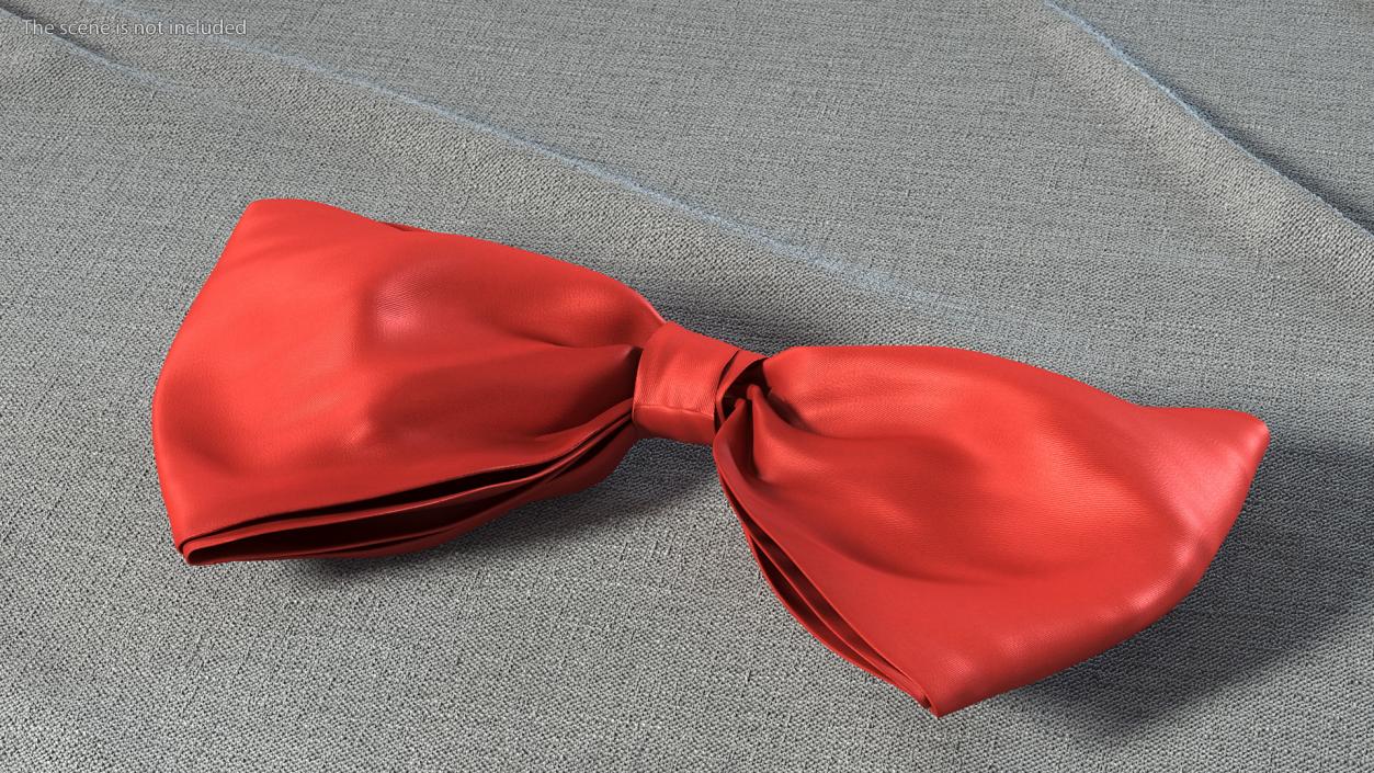 3D Bow Tie Red