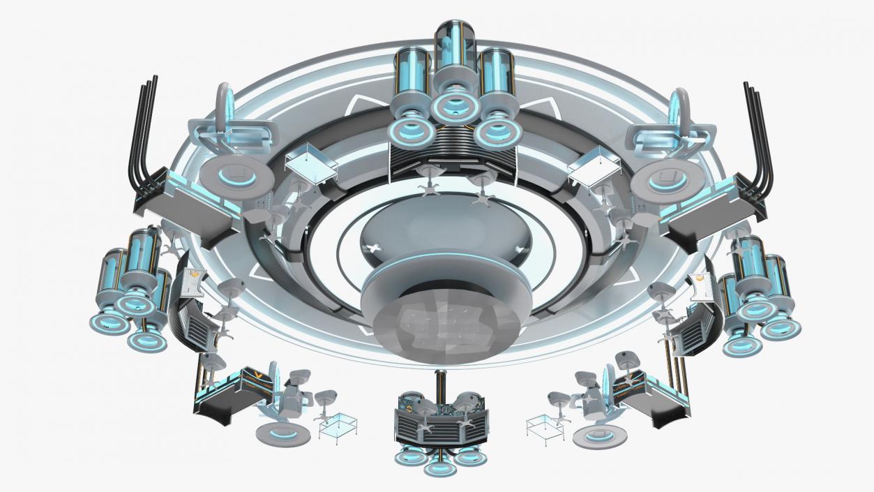 Futuristic Medical Lab 3D