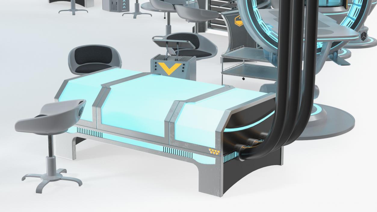 Futuristic Medical Lab 3D