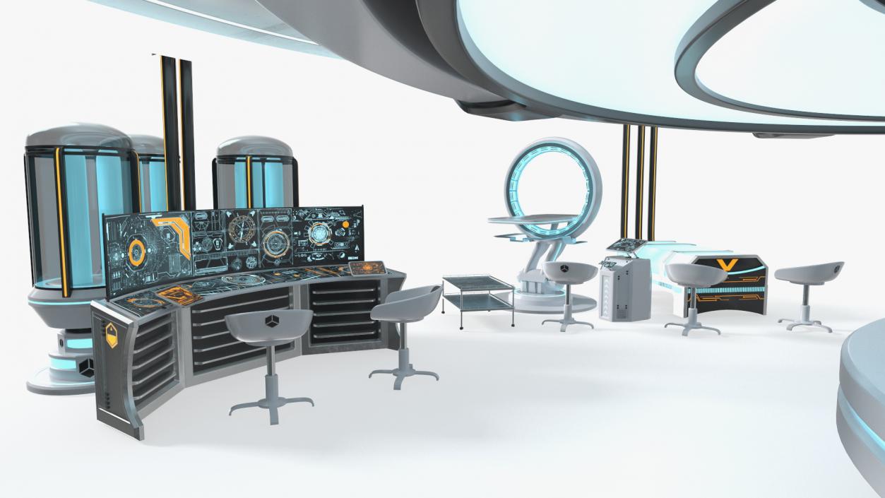 Futuristic Medical Lab 3D