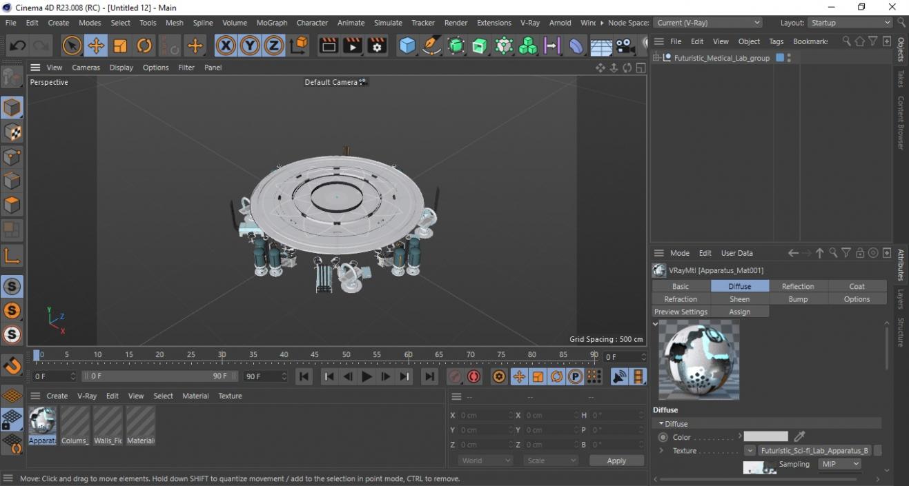 Futuristic Medical Lab 3D