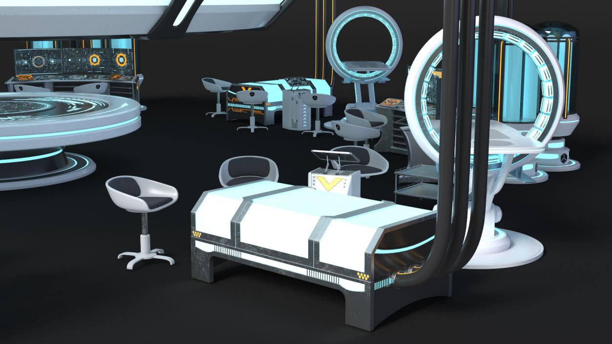 Futuristic Medical Lab 3D