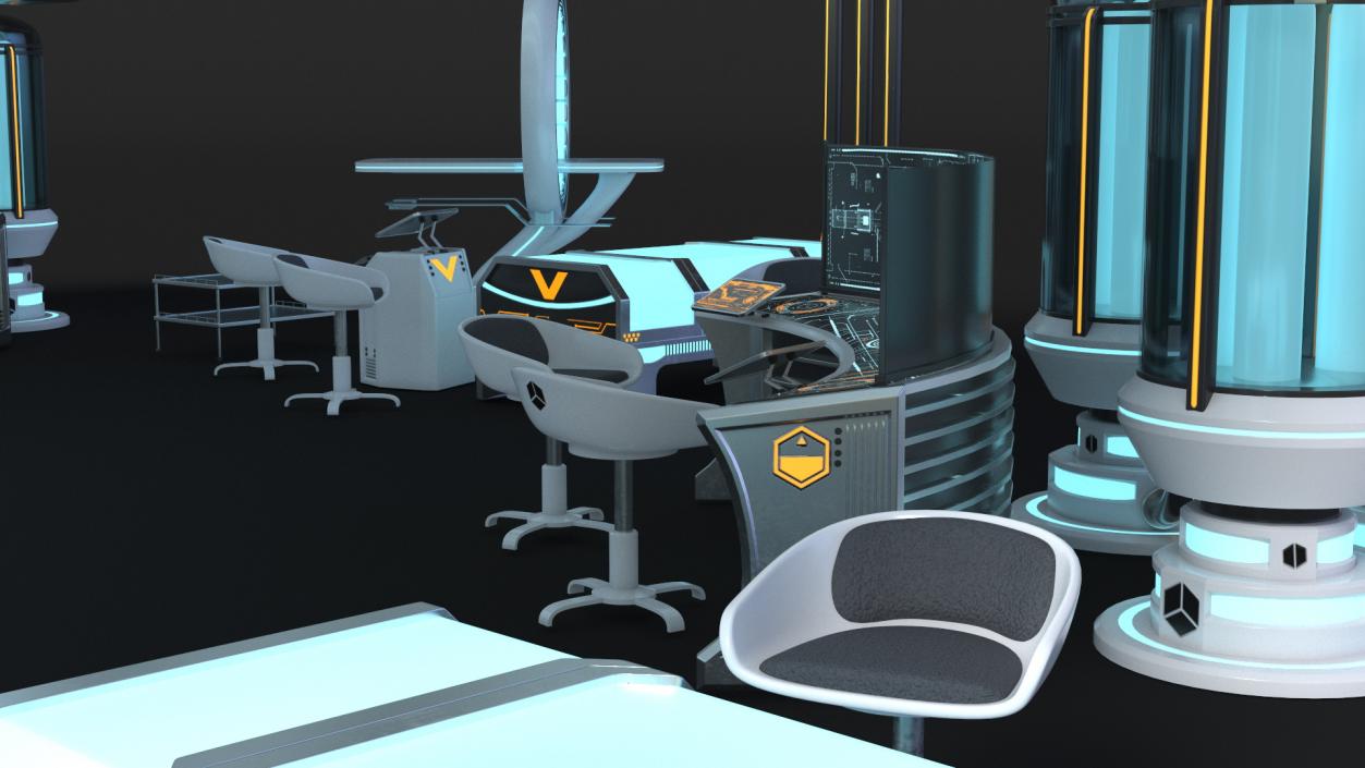 Futuristic Medical Lab 3D