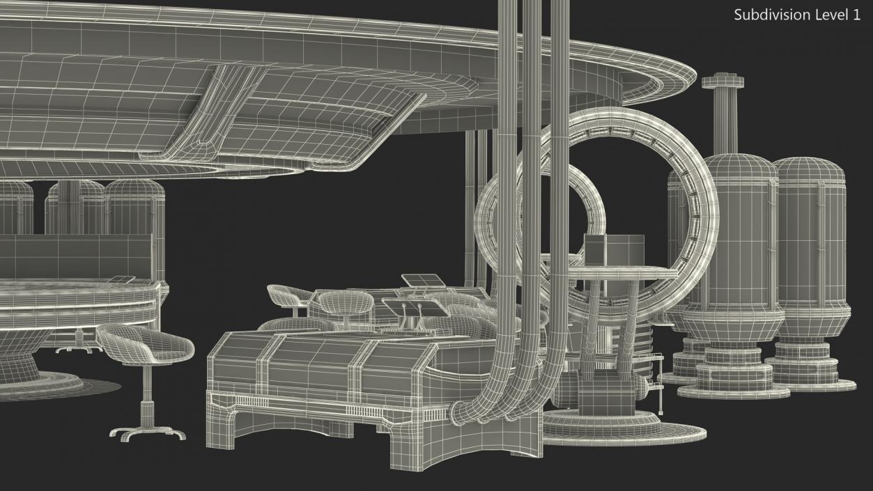 Futuristic Medical Lab 3D