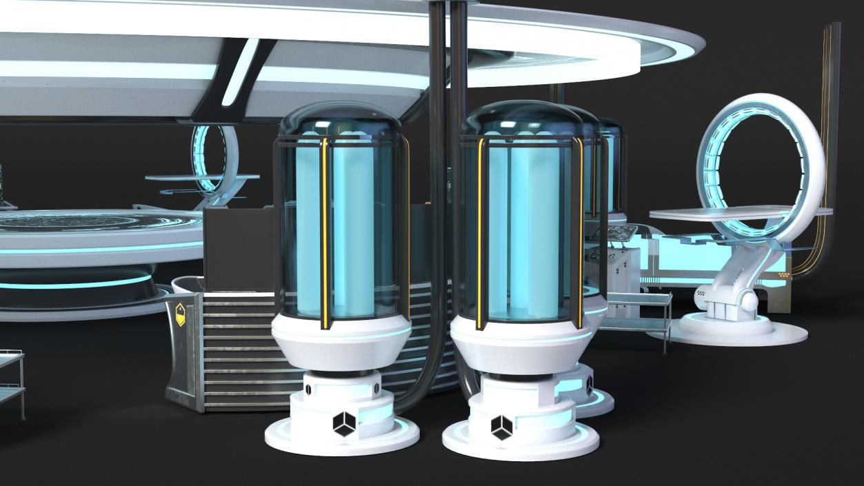 Futuristic Medical Lab 3D