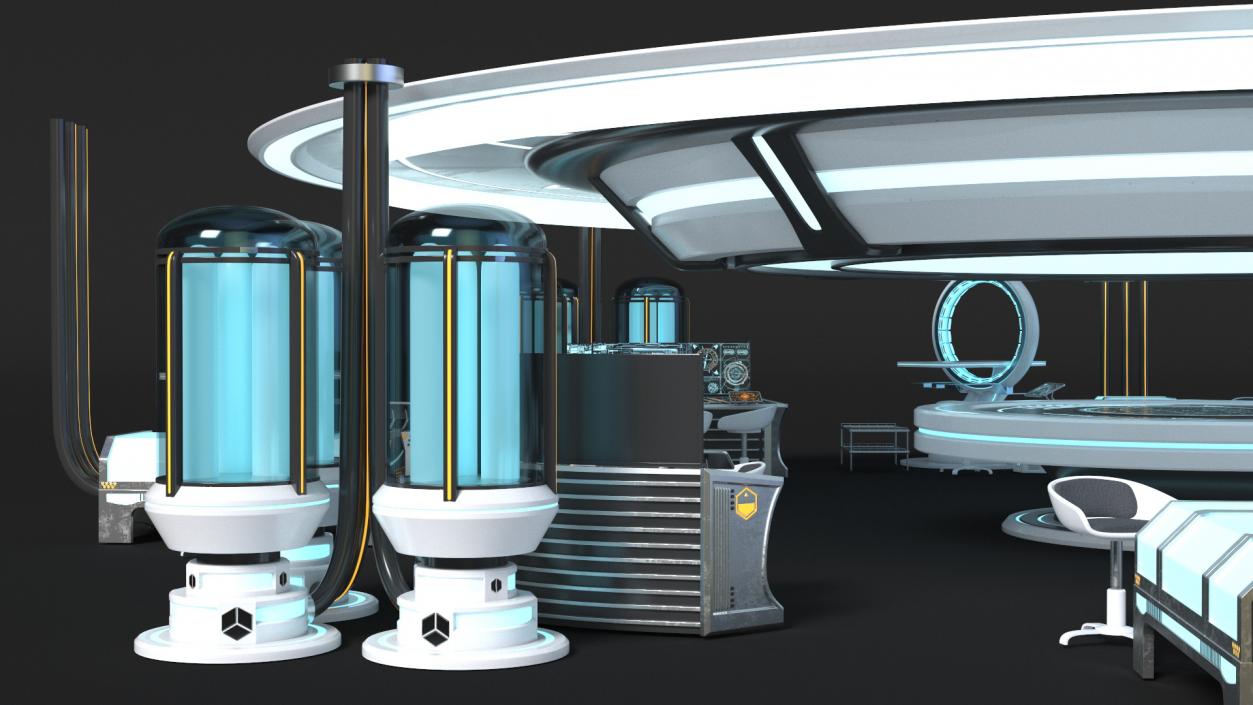 Futuristic Medical Lab 3D