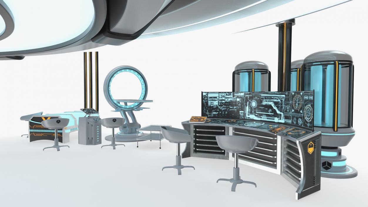 Futuristic Medical Lab 3D