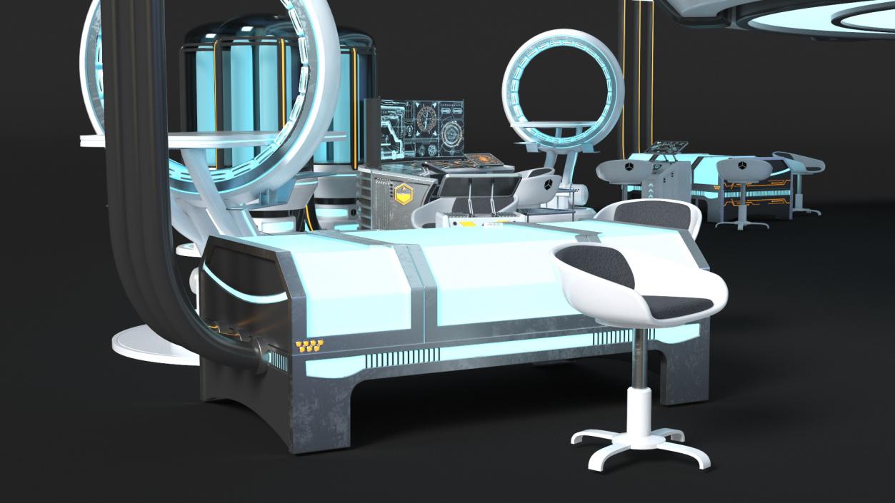 Futuristic Medical Lab 3D