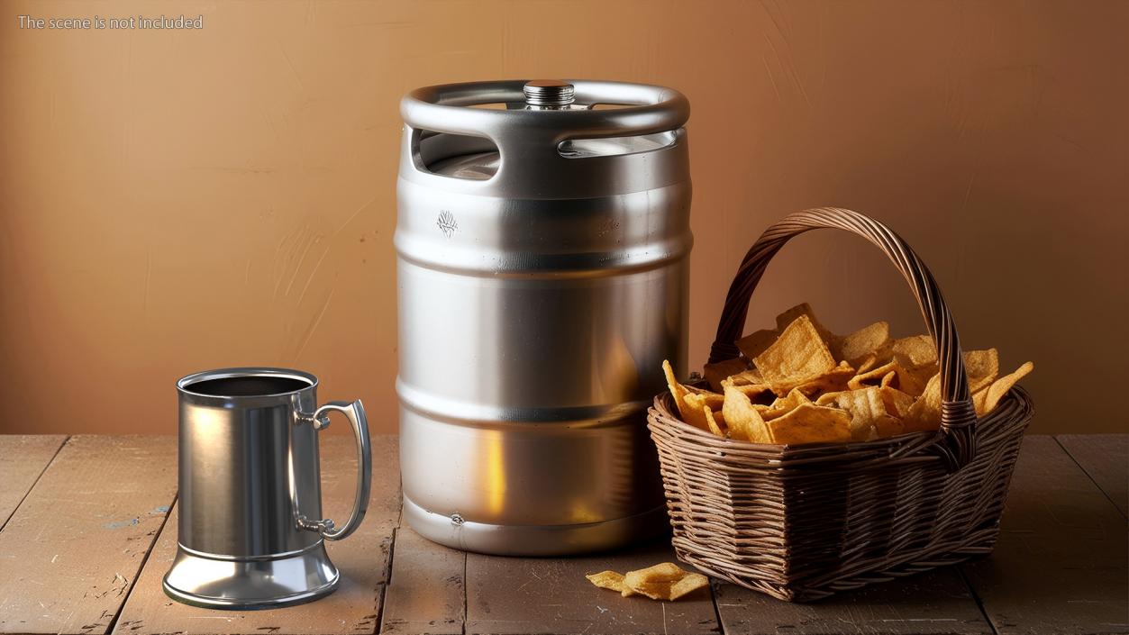 3D Stainless Steel Beer Mug 2