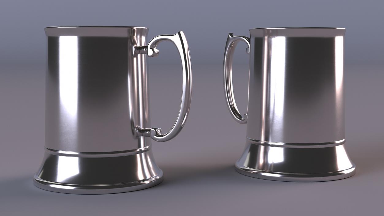 3D Stainless Steel Beer Mug 2