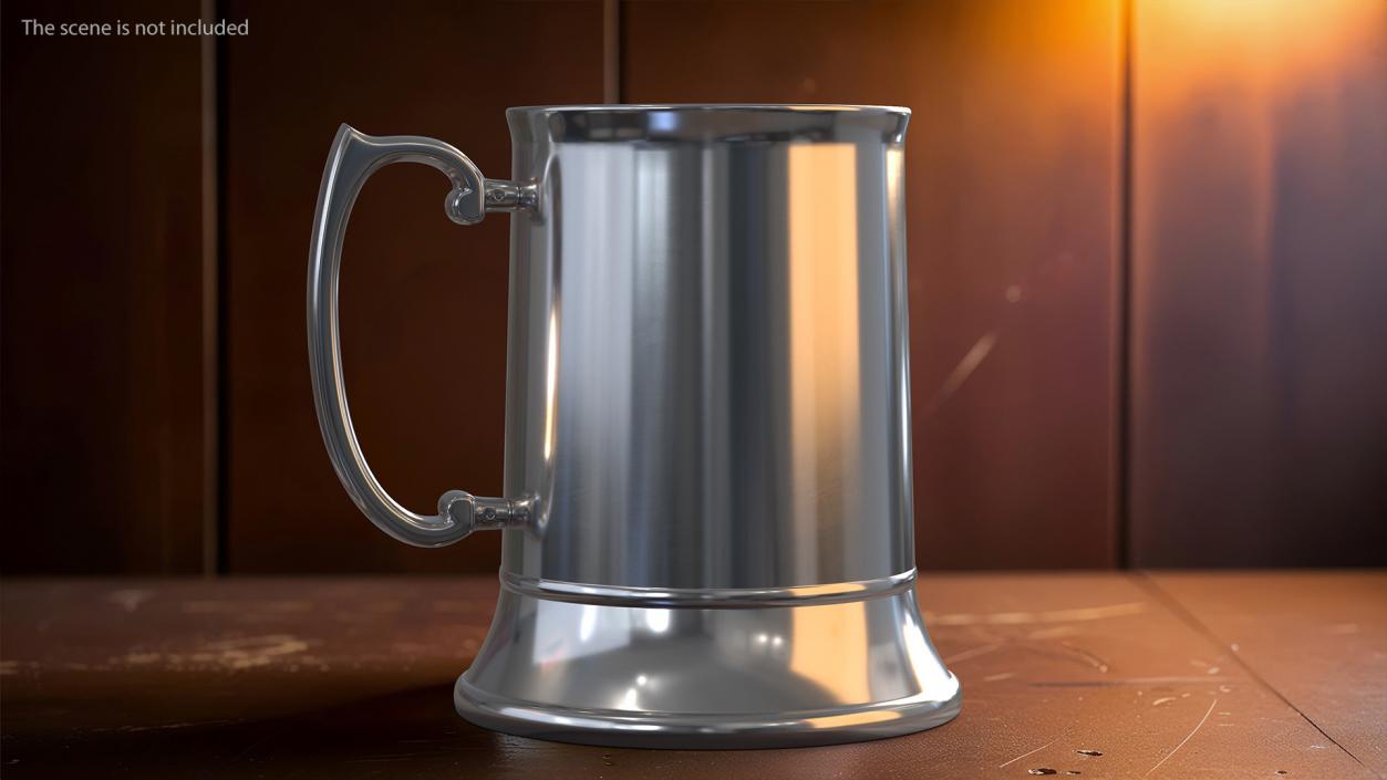 3D Stainless Steel Beer Mug 2