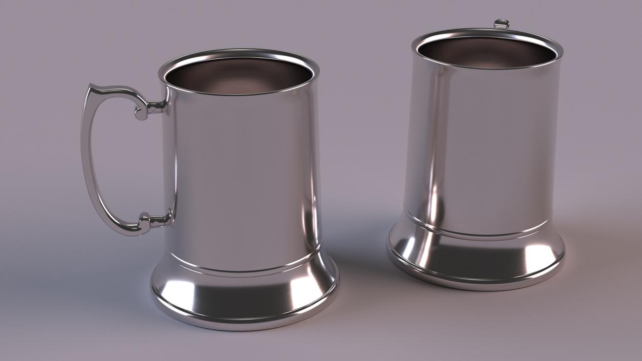 3D Stainless Steel Beer Mug 2