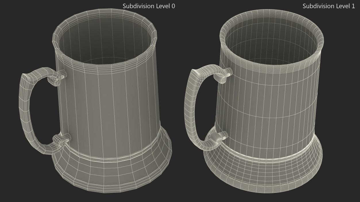 3D Stainless Steel Beer Mug 2