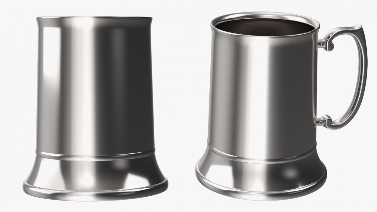 3D Stainless Steel Beer Mug 2