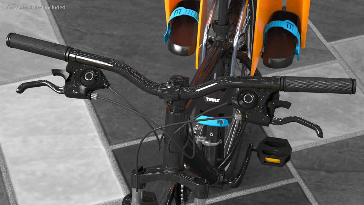 3D Mountain Bike with Thule Safety Seat